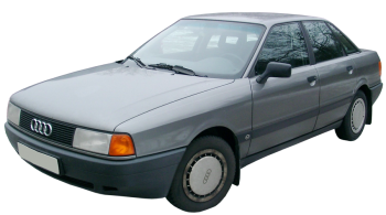 Audi 80 / Sedan / 4 doors / 1986-1991 / Front-left view