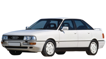 Audi 90 / Sedan / 4 doors / 1984-1991 / Front-left view