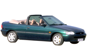 Ford Escort Cabriolet / Convertible / 2 doors / 1995-1998 / Front-right view
