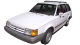 Ford Escort Stationwagon / Wagon / 5 doors / 1980-1990 / Front-left view