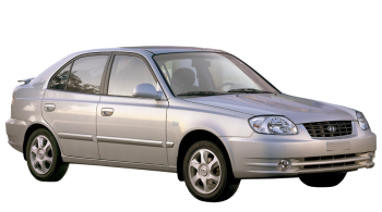Hyundai Accent / Sedan / 5 doors / 2006-2009 / Front-right view