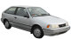 Hyundai Excel / Hatchback / 3 doors / 1989-2000 / Front-right view