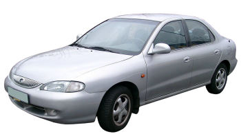Hyundai Lantra / Sedan / 4 doors / 1991-2000 / Front-left view