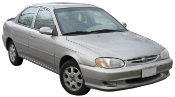 KIA Mentor / Sedan / 4 doors / 2001-2003 / Front-right view
