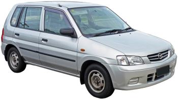Mazda Demio / Minivan / 5 doors / 1998-2003 / Front-right view