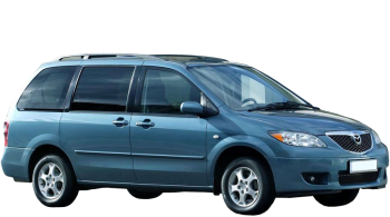 Mazda MPV / Minivan / 5 doors / 2004-2005 / Front-right view